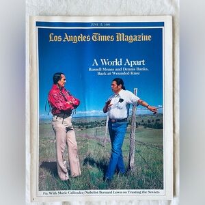 LA Times Magazine June 15  1986  Russell Means A World Apart Wounded…